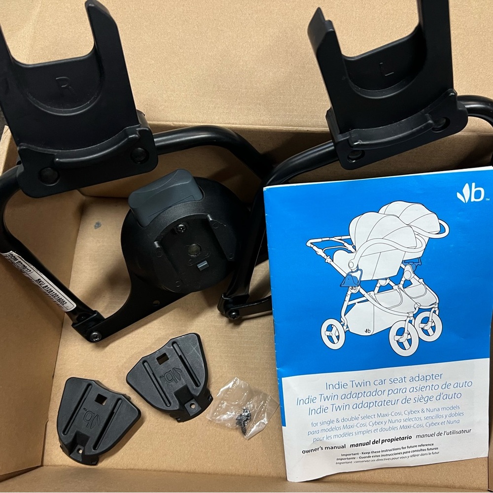 Bumbleride Indie Twin Car seat adapters for Nuna/Cybex/Maxi Cosi
